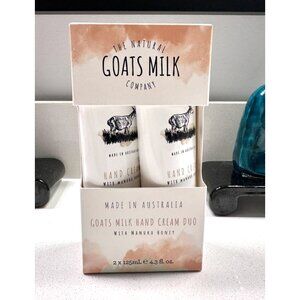 Lot of 2 The Natural Goats Milk Company Hand Cream Manuka Honey 4.23 fl oz NIB